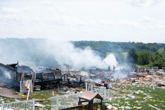 Explosion Destroys 3 Houses