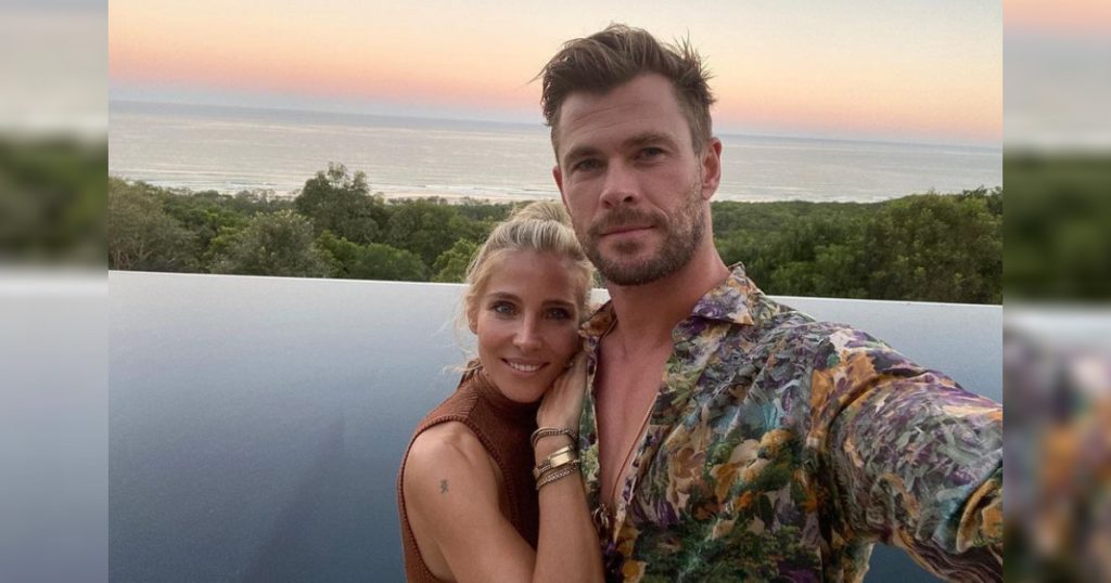 Chris and his wife, Elsa Pataky