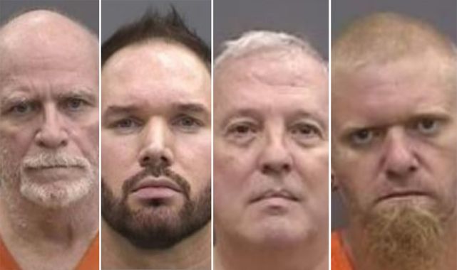 Florida authorities arrested four men on child pornography and narcotics charges