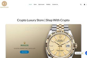 Shop with crypto at Crypto Luxury Store
