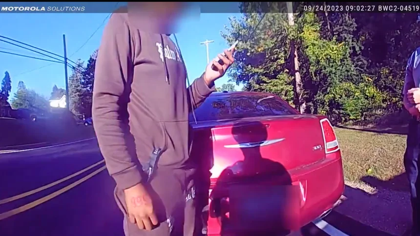 Traffic stop turns terrifying for female cop