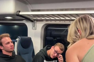 Racist Train Tirade