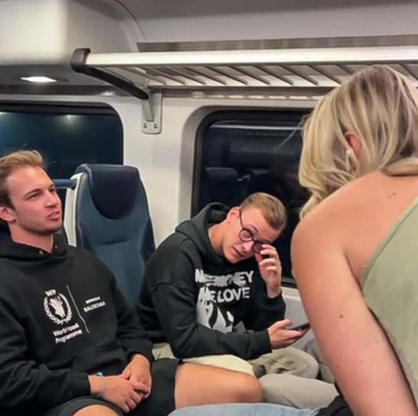 Racist Train Tirade