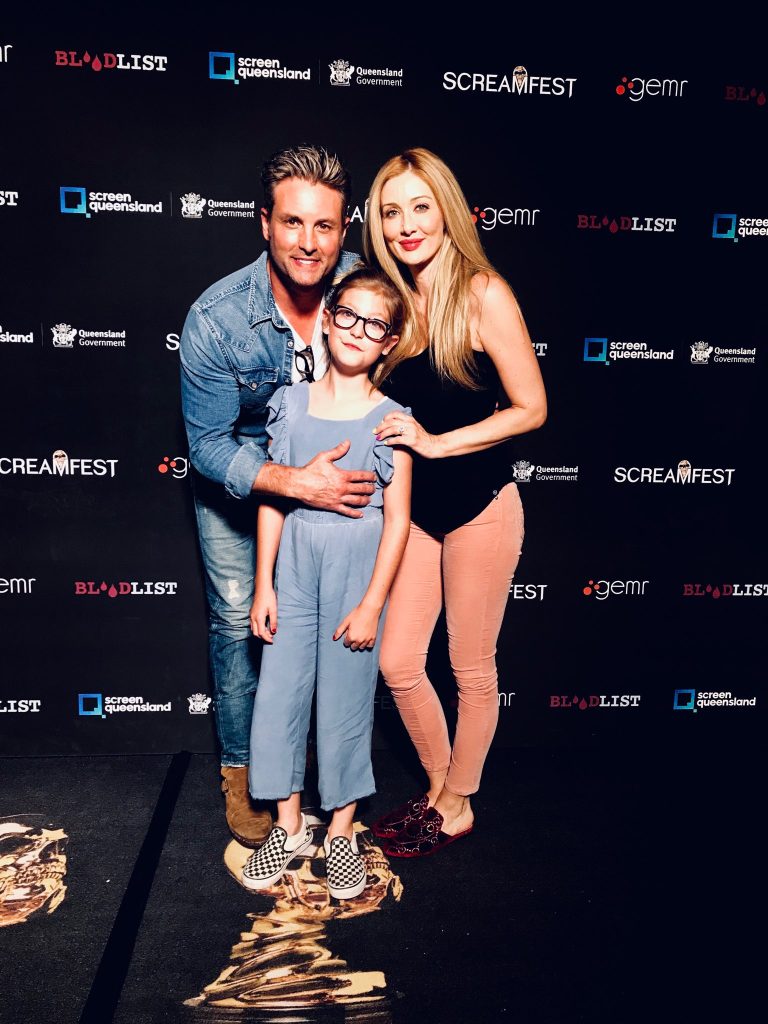 Nick Stabile and his wife and daughter