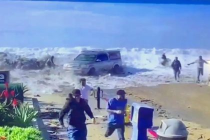 Catastrophic waves flood Calif.
