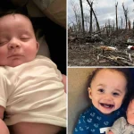 Baby swept away in Tennessee tornado found alive