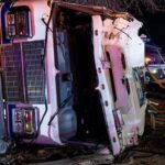Texas firefighter in critical condition after fire engine overturns in a crash.