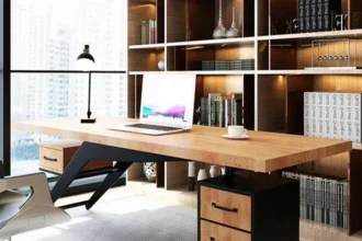 Rustic Retreats: Bringing Natural Warmth to Your Work with Wooden Office Table Inspirations