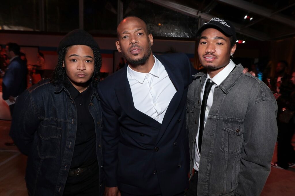 Marlon Wayans and his sons, Shawn Howell Wayans, Kai Zackery Wayans