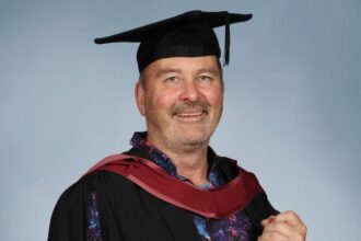 Jonny Clothier graduates after 41 years