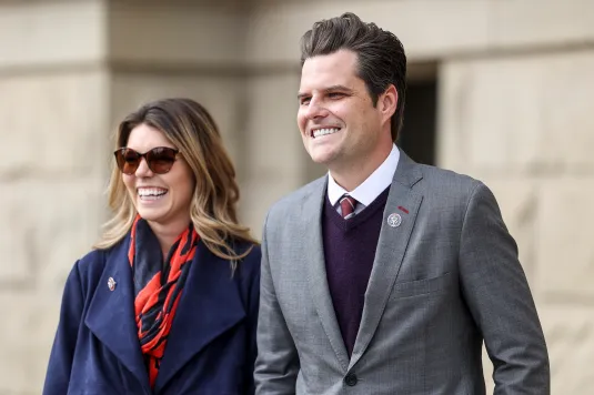 Matt Gaetz and his wife, Ginger Luckey