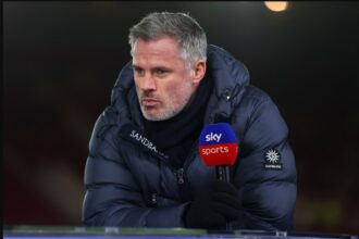 Jamie Carragher reveals favorite to win the Premier League after Manchester City vs Arsenal thriller.
