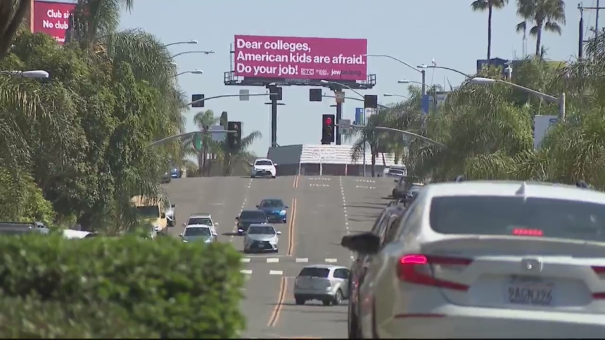 Jewish organizations blast US colleges in a Billboard ad