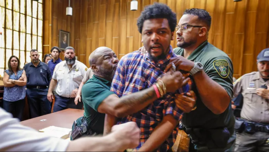 Florida Man Found Guilty of Teen's Murder Over Yeezy Shoes Lunges at Victim's Father in Courtroom