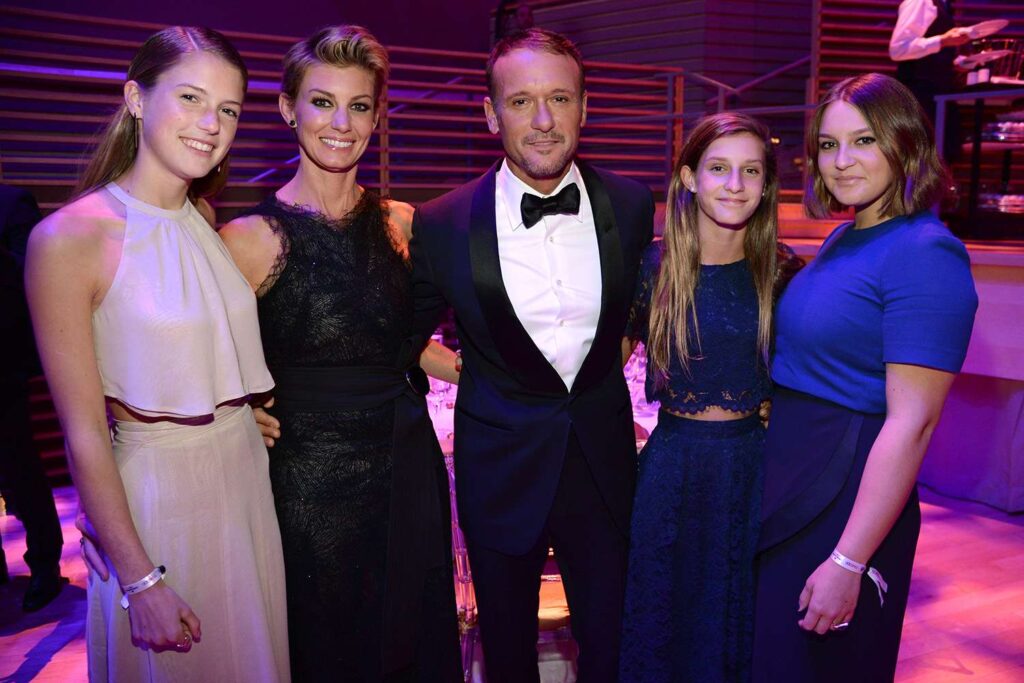 Faith Hill, Tim McGraw and their three daughters