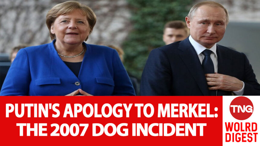 Vladimir Putin issued a heartfelt public apology to the former German Chancellor Angela Merkel