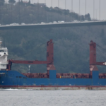 The Russian cargo ship Ursa Major is seen in 2023