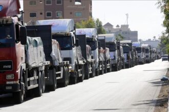UN SENDS 630 AID TRUCKS INTO GAZA