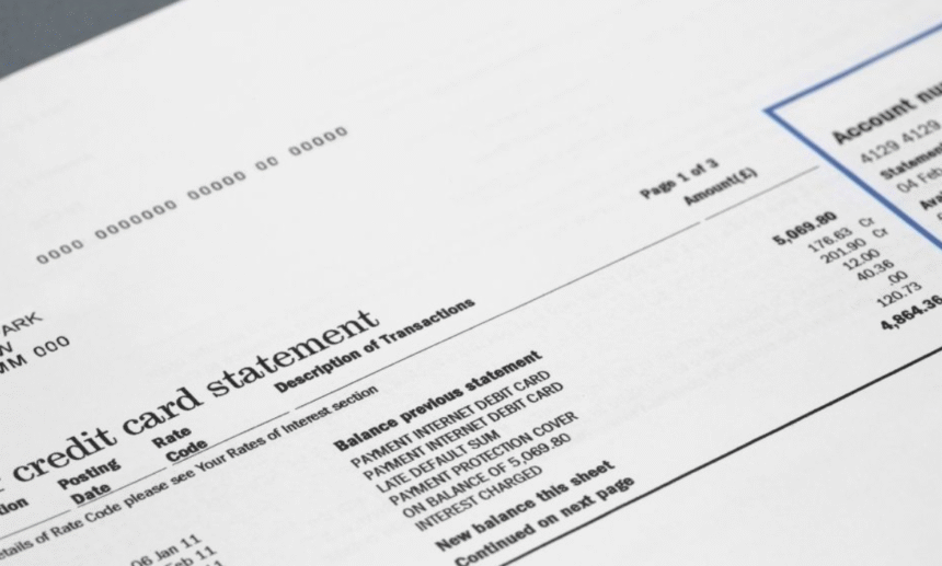 Credit Card Statement
