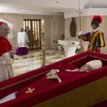 First Image of Pope Francis In Casket Released After His Death, as funeral date announced