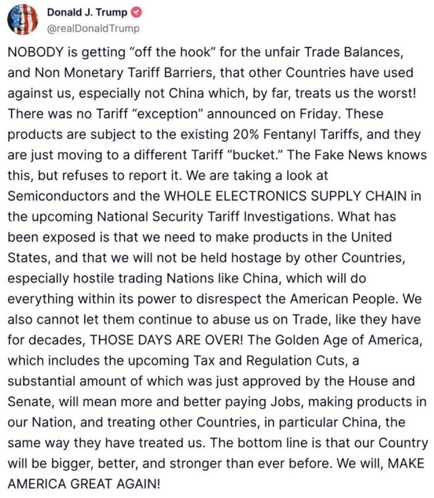 President Trump warns No country ‘off the hook’ on US tariffs
