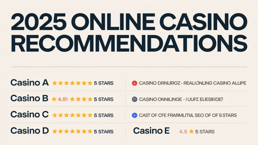 Which online casinos to choose in 2025? : SlotsSpot Expert Rating