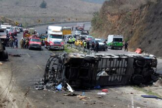 Fiery multi-vehicle collision in Mexico claimed dozens of lives