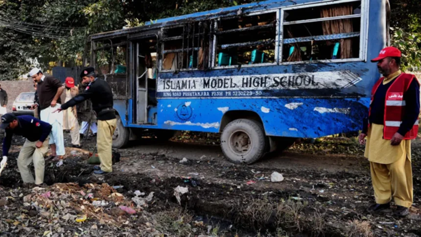 5 Killed and Dozen Injured in Pakistan School Bus Suicide Bombing