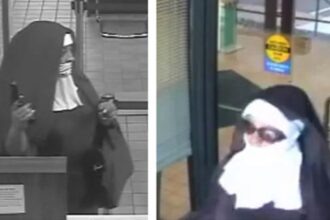 Two women robbers dress as 'Roman' sisters to rob a bank
