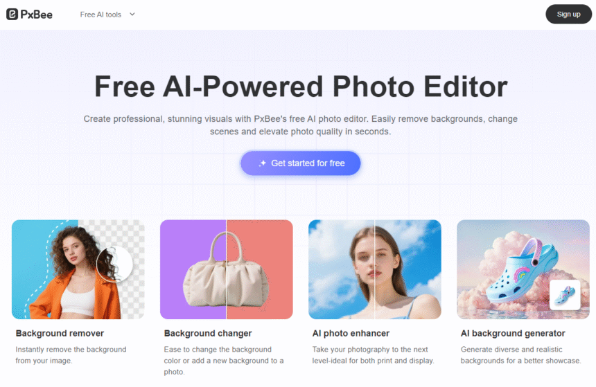 PxBee: The Free AI Photo Editor for Effortless Editing