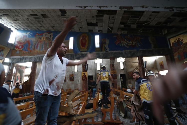 Suicide Bomber Kills at least 22 at Damascus church in Syria