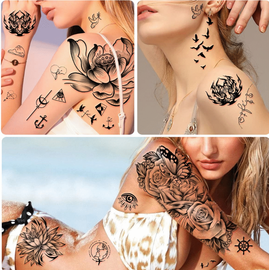 Beautiful Temporary Tattoos Just for Women