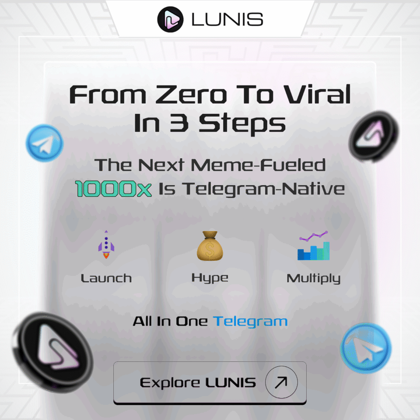 Lunis App ($LNIS) Presale is Live – Don’t Miss the Next 100x Crypto Explosion!