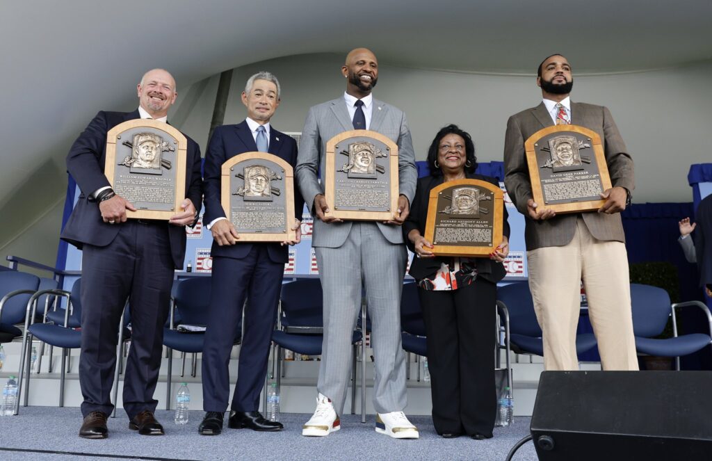 Ichiro joins Sabathia, Wagner, Parker, and Allen in the Baseball Hall of Fame