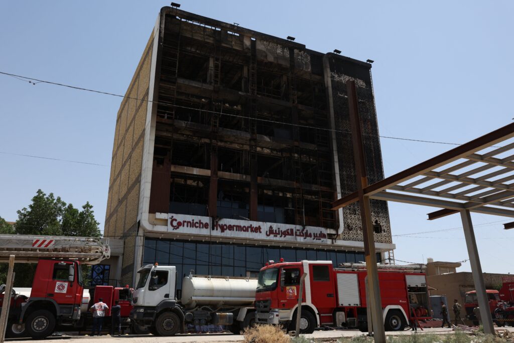 At Least 60 Dead in a Mall Fire in Iraq