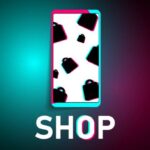E-commerce shopping and selling app. Shopping, sale of goods from the Internet. Promotion of goods and services. Popular social media logo. EPS10