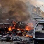a bomb explosion near political rally in Pakistan