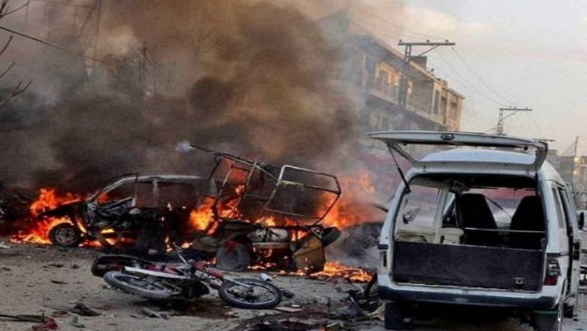 a bomb explosion near political rally in Pakistan